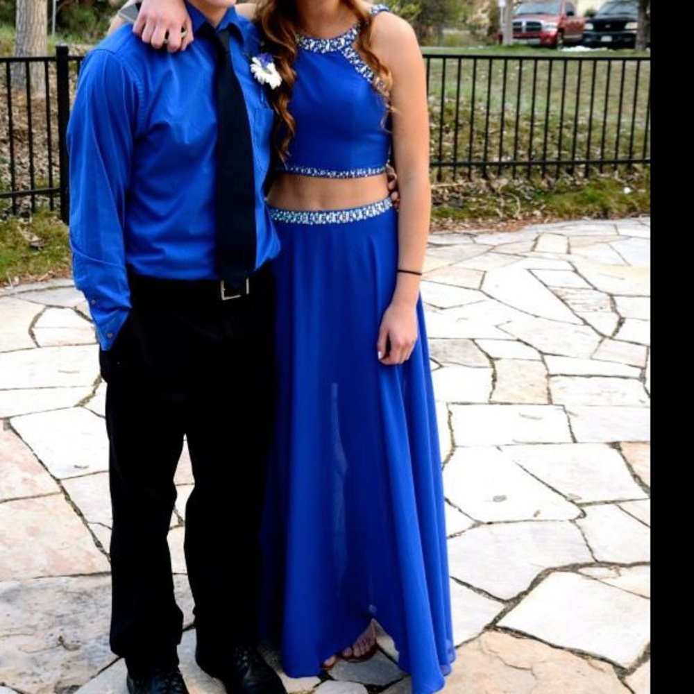 Two Piece Prom dress -Like New! - Picture 2 of 5
